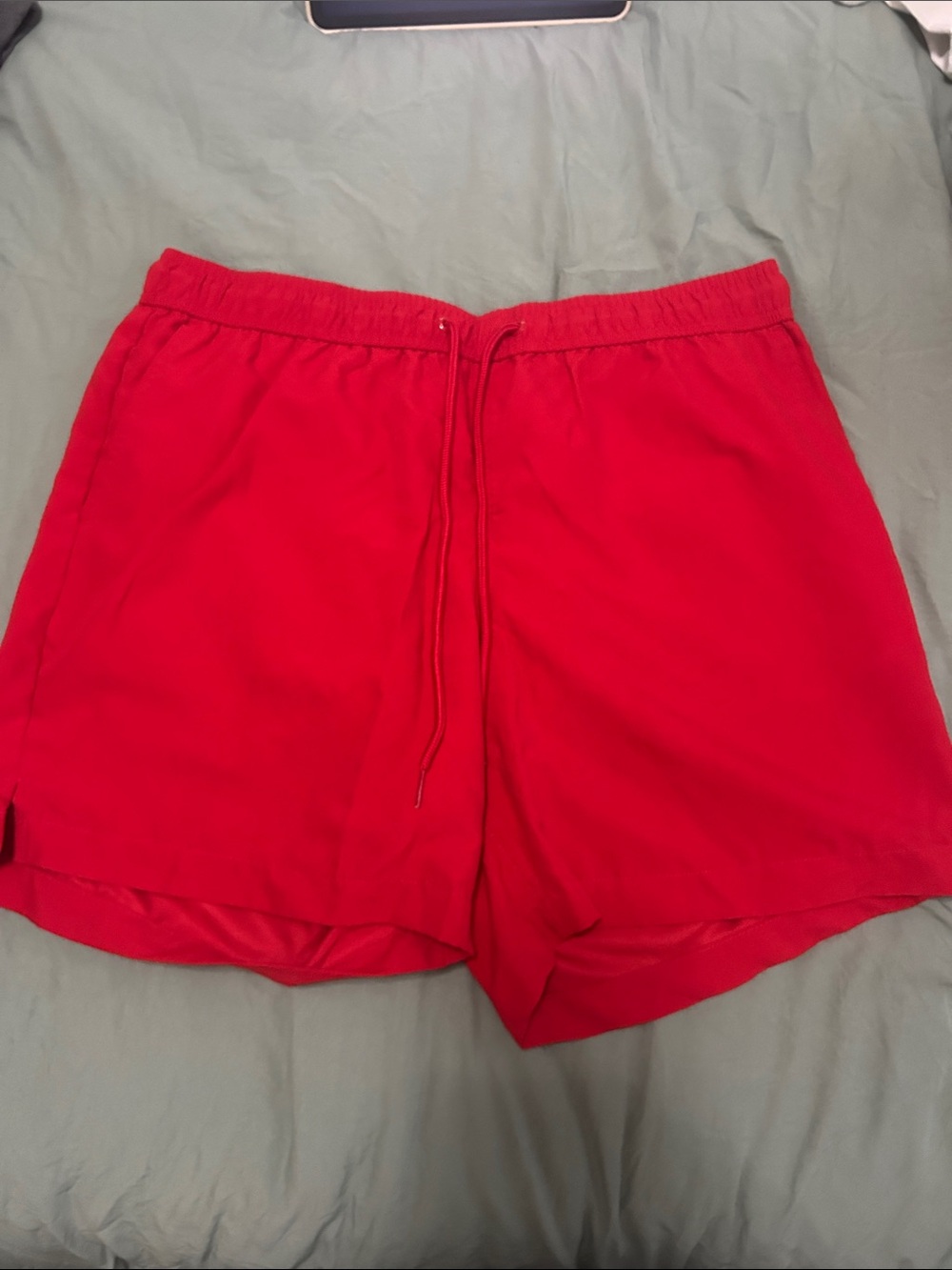 George Red Swim Shorts with White Mesh Lining
